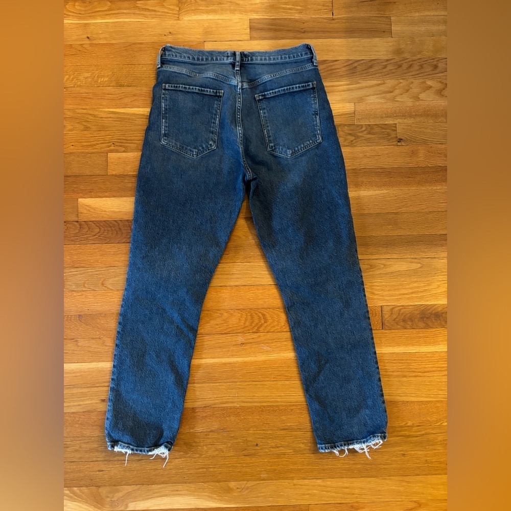 AGOLDE Riley High Rise Straight Crop, Size 29, Button Front - Picture 2 of 3